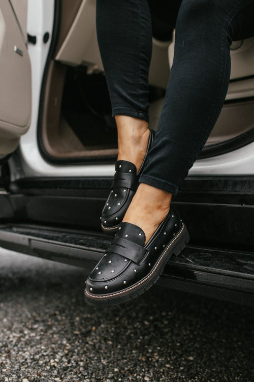 Corky's Black Stud Muffin Shoes - Macoma Boutique305 Flats