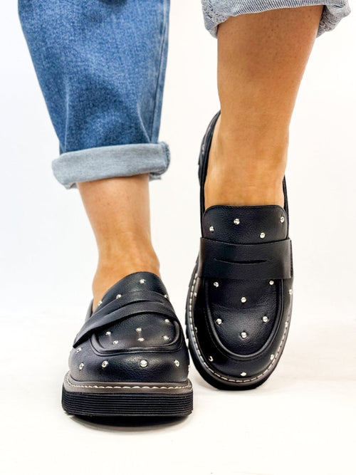 Corky's Black Stud Muffin Shoes - Macoma Boutique305 Flats