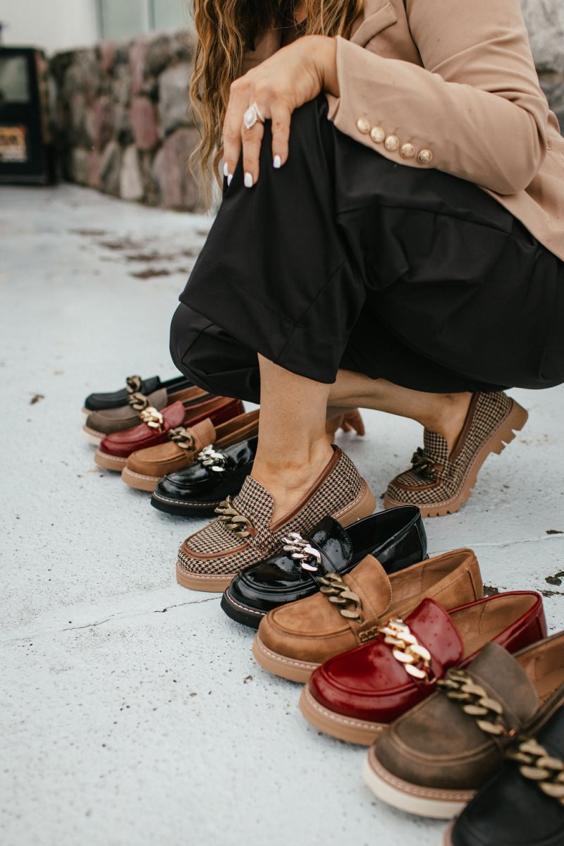 Corky's Black Tan Houndstooth Not Literally Shoes - Macoma Boutique305 Flats