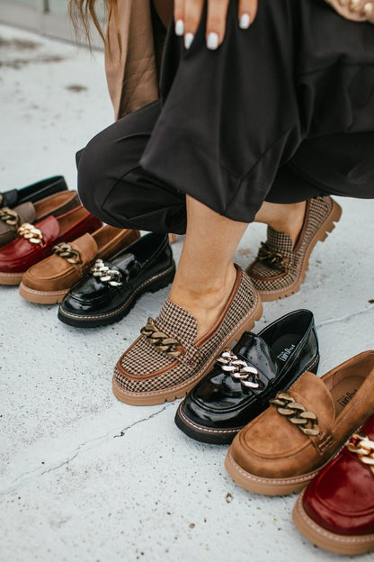 Corky's Black Tan Houndstooth Not Literally Shoes - Macoma Boutique305 Flats