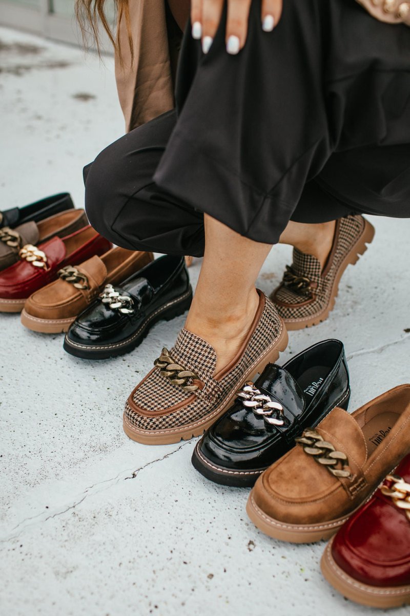 Corky's Black Tan Houndstooth Not Literally Shoes - Macoma Boutique305 Flats