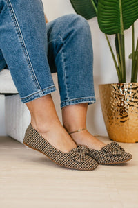 Corky's Black Tan Houndstooth Sugar Rush Flats