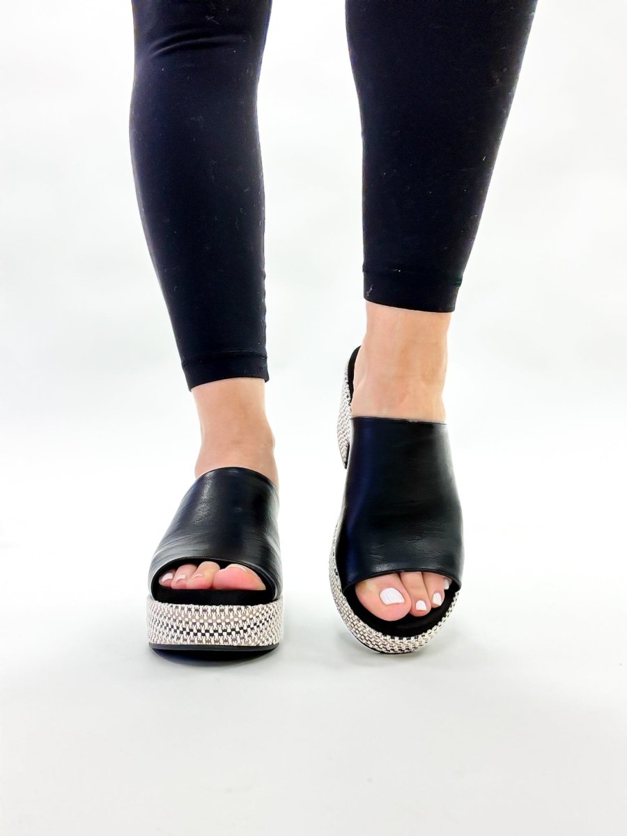 Corky's Black Totally Buggin Wedges FINAL SALE