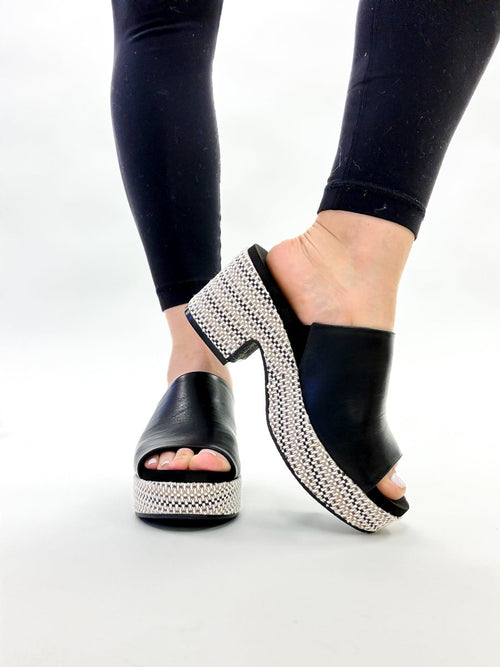 Corky's Black Totally Buggin Wedges FINAL SALE - Macoma Boutique302 Wedges & Heels