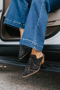 Corkys Black Washed Denim Tex Mex Boots