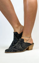 Corkys Black Washed Denim Tex Mex Boots - Macoma Boutique303 Mules & Boots