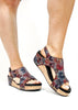Corky's Black Washed Floral Volta II Sandals - Macoma Boutique302 Wedges & Heels