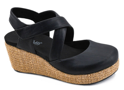 Corky's Black What's The Rush Wedges - Macoma Boutique302 Wedges & Heels