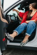 Corky's Black White Check Sugar Rush Flats - Macoma Boutique305 Flats