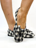Corky's Black White Check Sugar Rush Flats - Macoma Boutique305 Flats