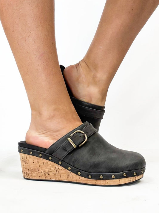 Corky's Black Who Knew Wedges - Macoma Boutique302 Wedges & Heels