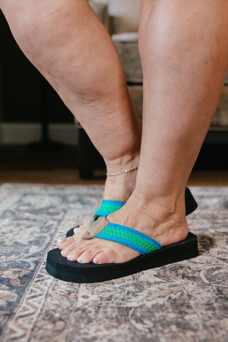 Corky's Blue Green SPF Sandals - Macoma Boutique304 Sandals
