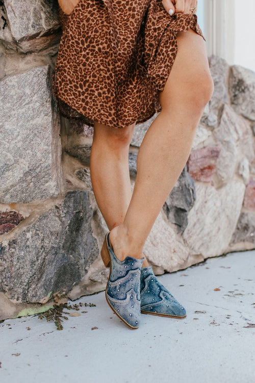Corkys Blue Washed Denim Tex Mex Boots - Macoma Boutique303 Mules & Boots