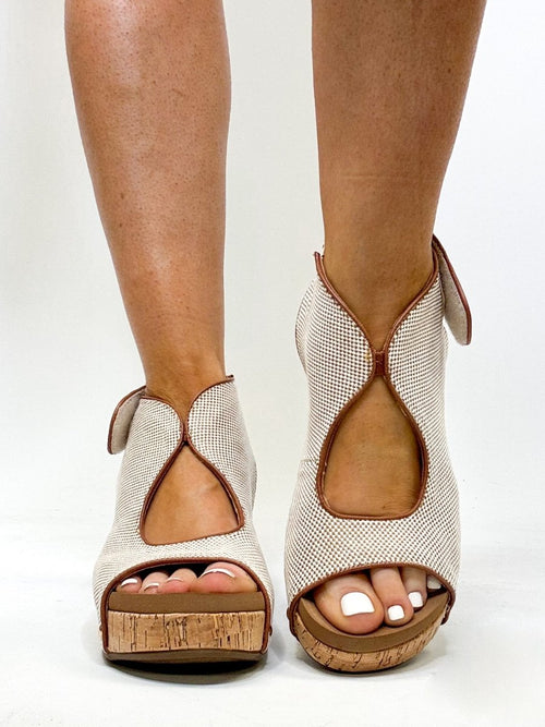 Corky's Bourbon Combo Frisky Wedges - Macoma Boutique302 Wedges & Heels