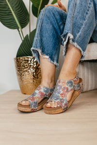 Corky's Bright Multi Washed Floral Volta II Sandals