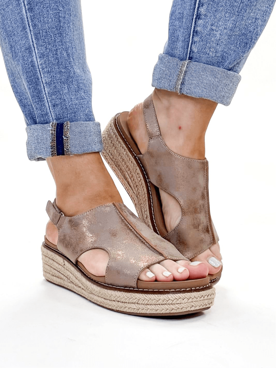 Corky's Bronze Metallic Ready or Not Wedges