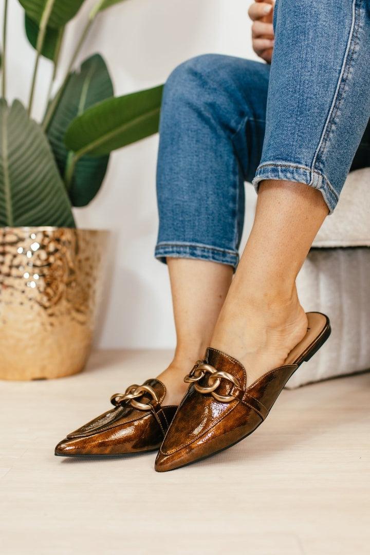 Corky's Bronze Playin For Keeps Mules - Macoma Boutique303 Mules & Boots