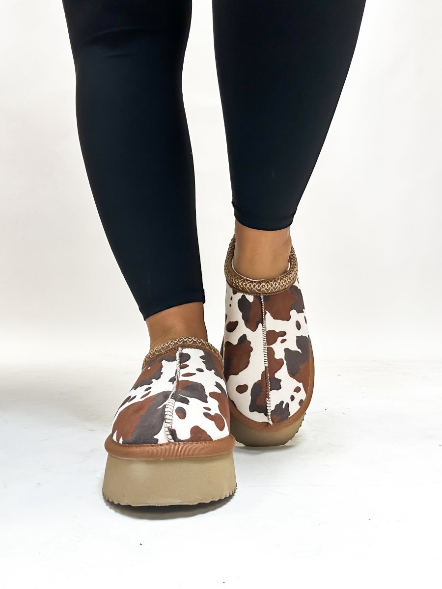 Corky's Brown Cow Pillow Talk Shoes - Macoma Boutique303 Mules & Boots