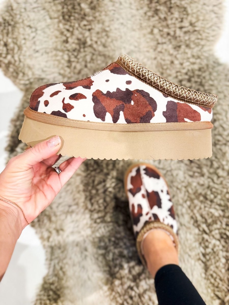 Corky's Brown Cow Pillow Talk Shoes - Macoma Boutique303 Mules & Boots