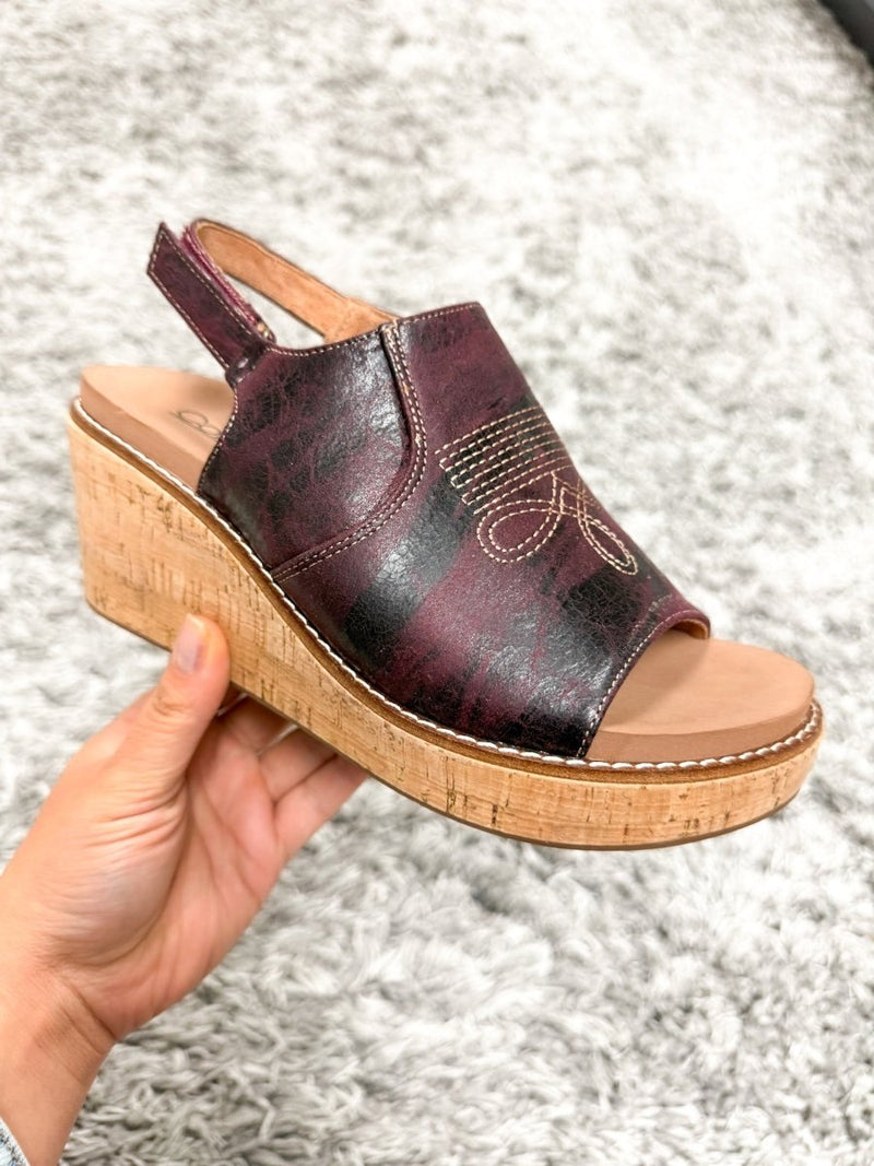 Corky's Burgundy Most Wanted Wedges