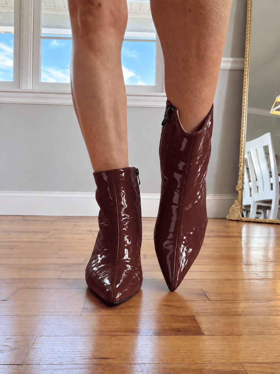 Corky's Burgundy Patent Gold Digger Boots - Macoma Boutique303 Mules & Boots