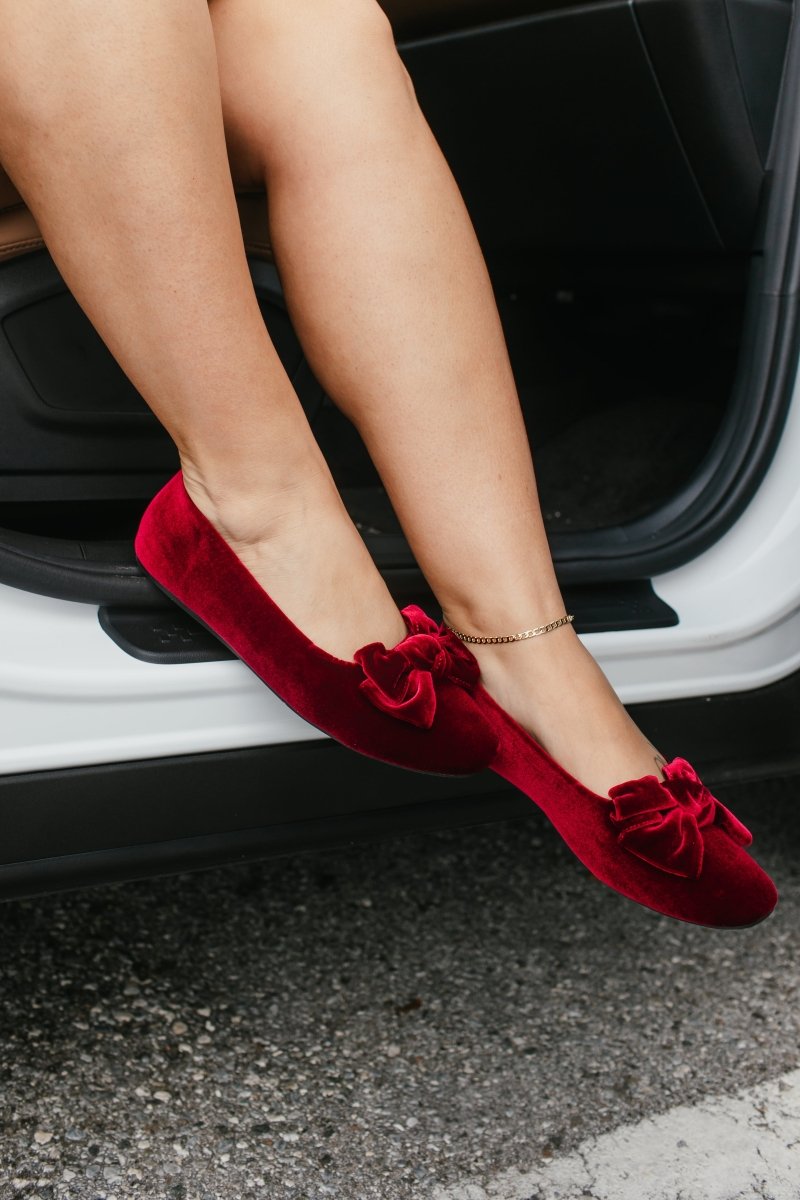Corky's Burgundy Velvet Sugar Rush Flats