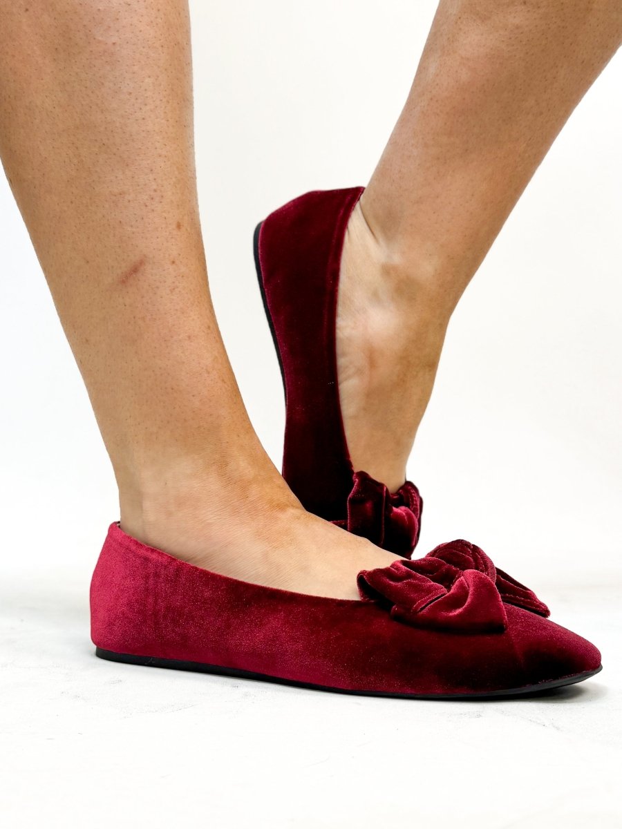 Corky's Burgundy Velvet Sugar Rush Flats - Macoma Boutique305 Flats
