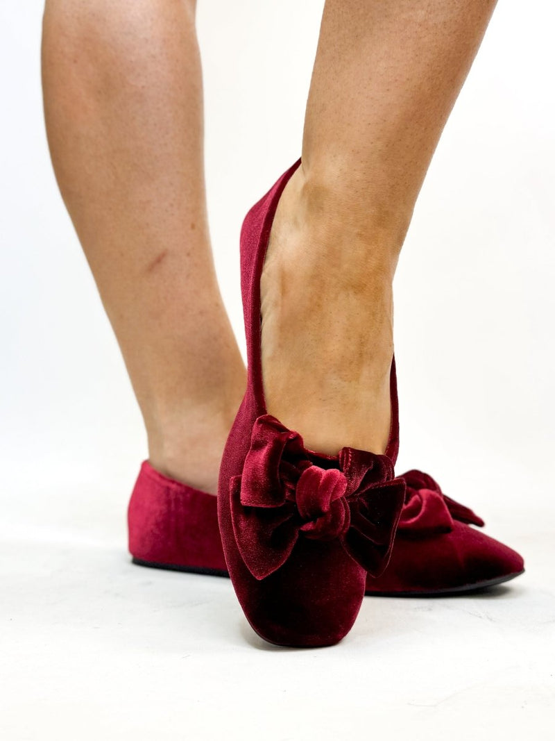 Corky's Burgundy Velvet Sugar Rush Flats