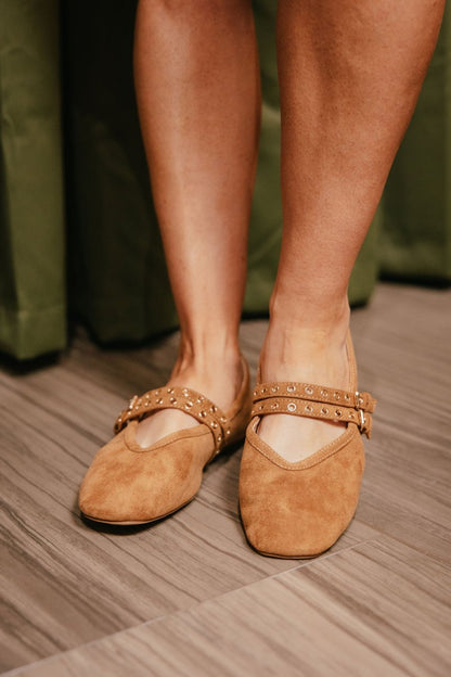 Corky's Camel Faux Suede All Eyes On Me Flats - Macoma Boutique305 Flats
