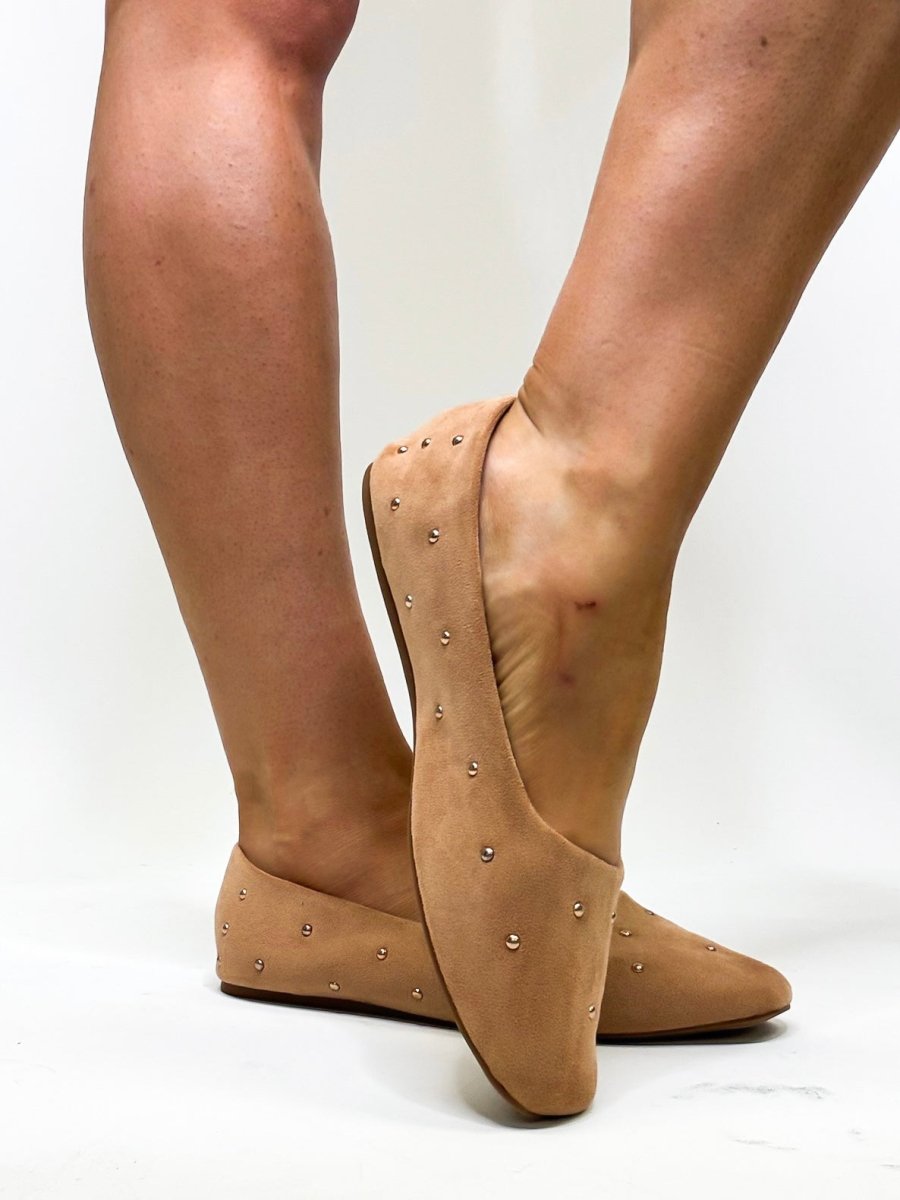 Corky's Camel Faux Suede Don't Be Rude Flats - Macoma Boutique305 Flats