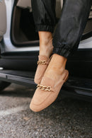 Corky's Camel Faux Suede Keepsake Mules - Macoma Boutique303 Mules & Boots