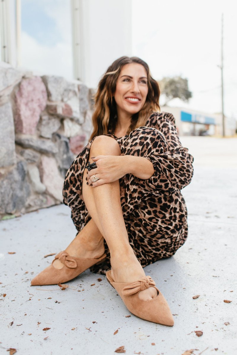 Corky's Camel Faux Suede Knotty But Nice Mules - Macoma Boutique303 Mules & Boots