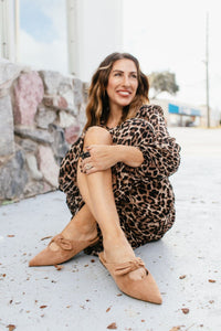 Corky's Camel Faux Suede Knotty But Nice Mules