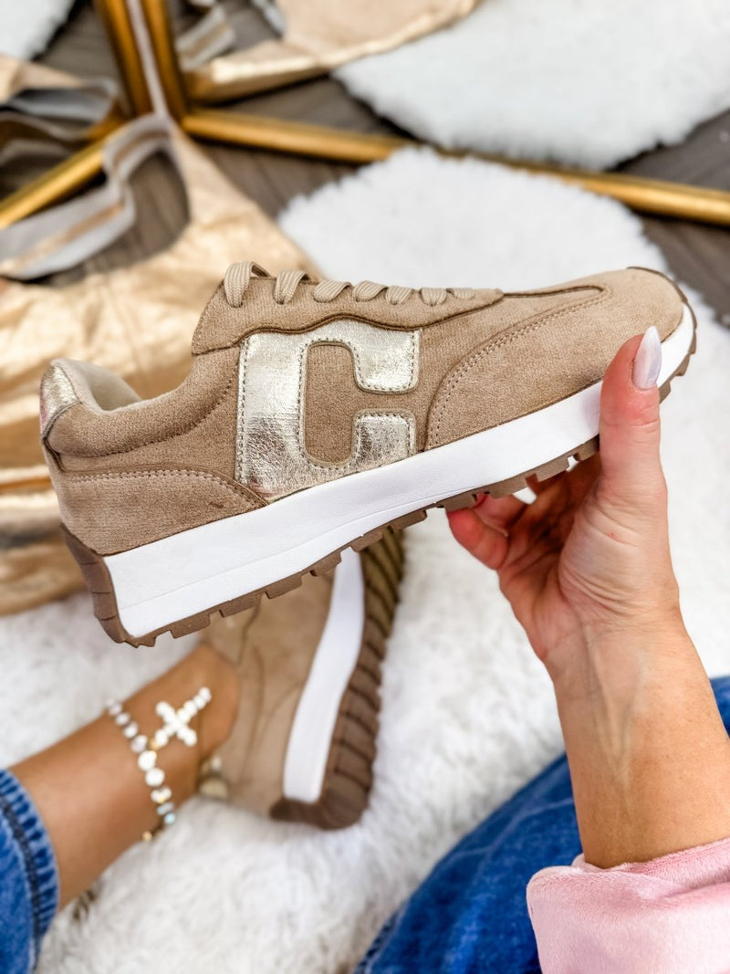 Corky's Camel Faux Suede No Prob Sneakers