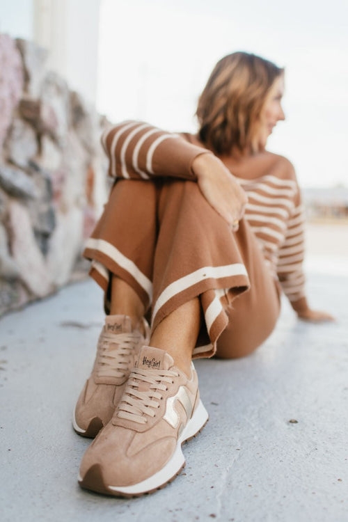 Corky's Camel Faux Suede No Prob Sneakers - Macoma Boutique301 Sneakers