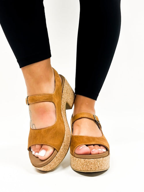 Corky's Camel Miss Behavin Sandals FINAL SALE - Macoma Boutique302 Wedges & Heels