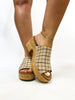 Corky's Camel Plaid Totally Buggin Wedges - Macoma Boutique