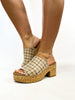 Corky's Camel Plaid Totally Buggin Wedges - Macoma Boutique