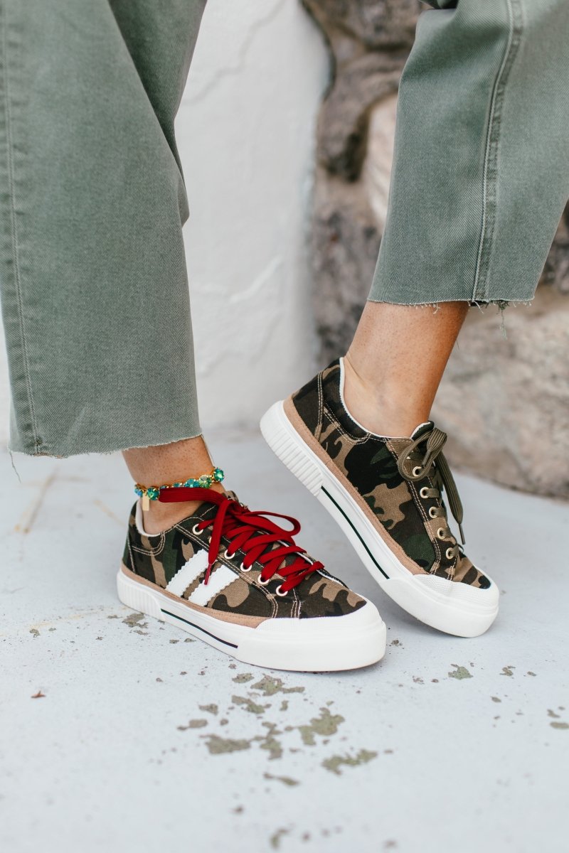 Corky's Camo That's Her Sneakers - Macoma Boutique301 Sneakers