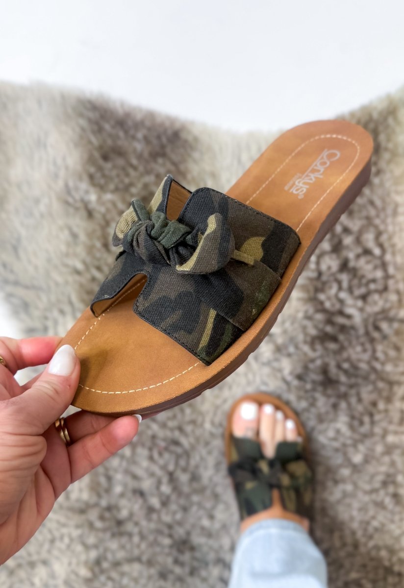 Corky's Camo Too Cute Sandals - Macoma Boutique304 Sandals