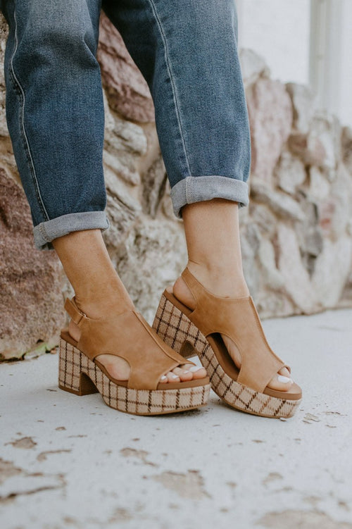 Corky's Caramel Combo Miss Carley Shoes - Macoma Boutique302 Wedges & Heels