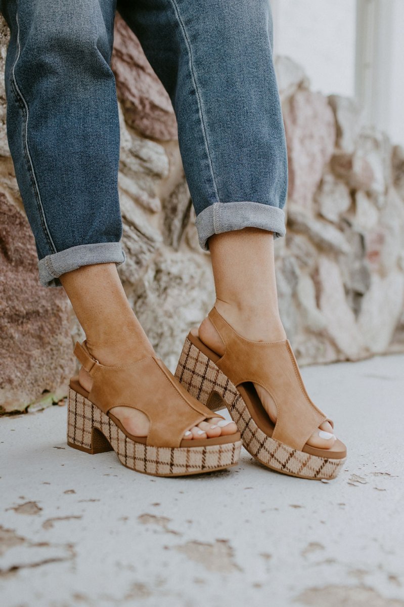 Corky's Caramel Combo Miss Carley Shoes - Macoma Boutique302 Wedges & Heels