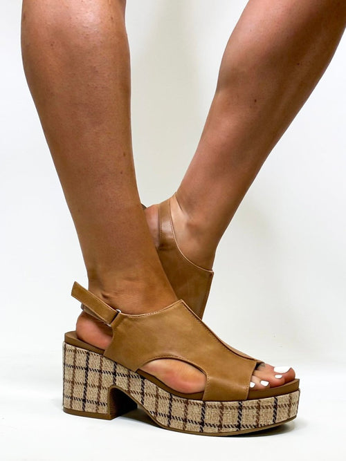 Corky's Caramel Combo Miss Carley Shoes - Macoma Boutique302 Wedges & Heels