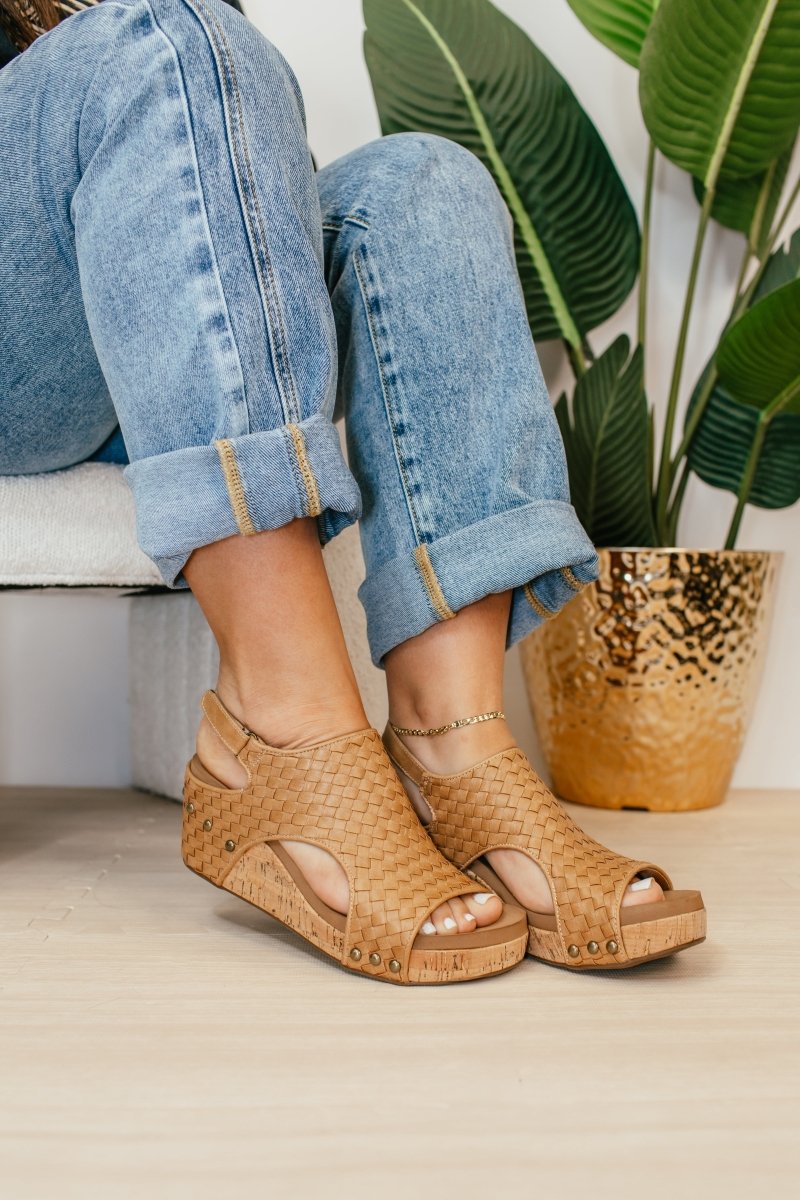 Corkys Caramel Woven Carley Sandals - FINAL SALE