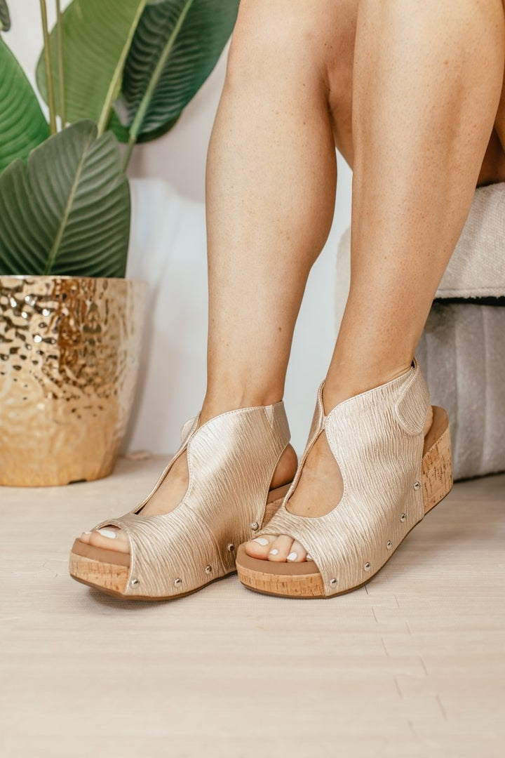 Corky's Champagne Frisky Wedges - Macoma Boutique302 Wedges & Heels
