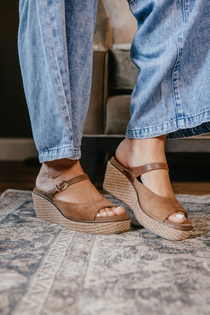 Corky's Chestnut Combo Treat Yourself Wedges - Macoma Boutique302 Wedges & Heels
