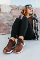 Corky's Chocolate Faux Suede No Prob Sneakers - Macoma Boutique301 Sneakers