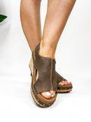 Corky's Chocolate For Keeps Sandals - Macoma Boutique302 Wedges & Heels