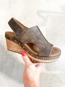 Corky's Chocolate For Keeps Sandals - Macoma Boutique302 Wedges & Heels