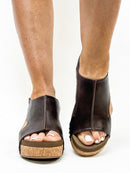 Corky's Chocolate Smooth Carley Sandals - FINAL SALE - Macoma Boutique302 Wedges & Heels